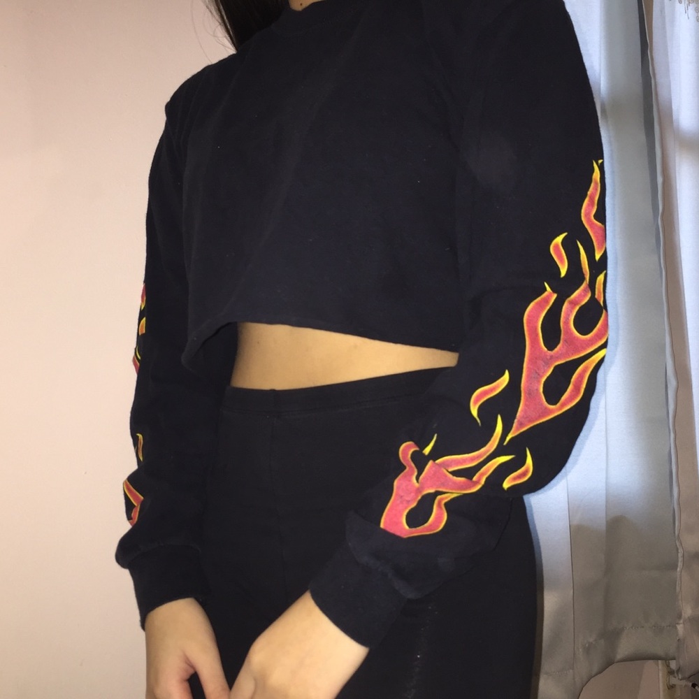 Flame crop too